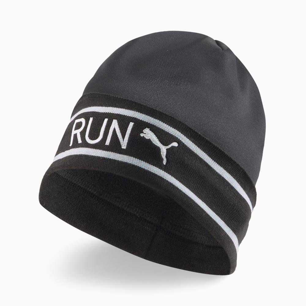 Изображение Puma Шапка Classic Running Cuff Beanie #1: Puma Black