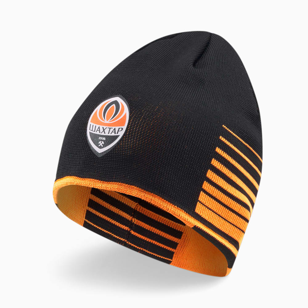 Изображение Puma Шапка FCSD Reversible Football Beanie #1: Puma Black-Neon Citrus