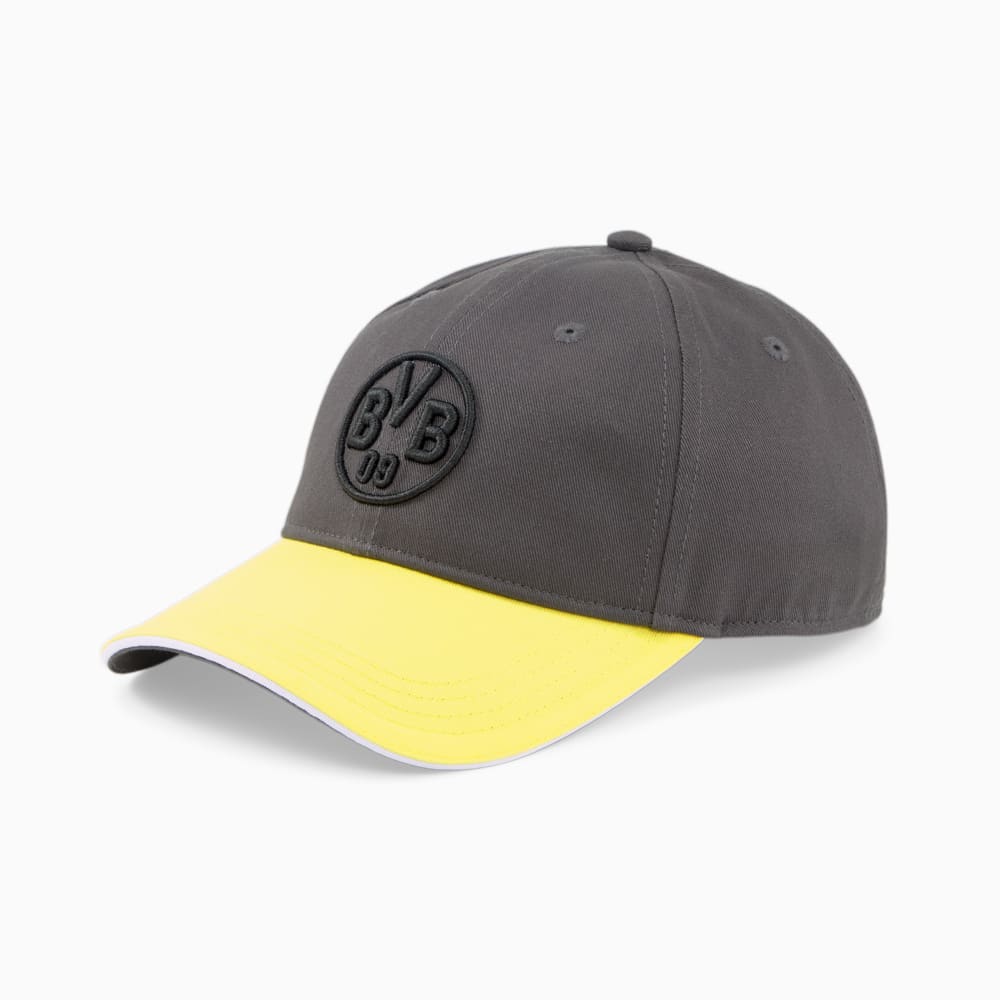 Изображение Puma Кепка Borussia Dortmund ftblARCHIVE Cap #1: Flat Dark Gray-Cyber Yellow