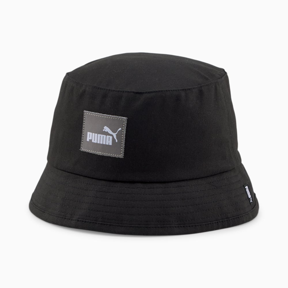 Изображение Puma Панама Core Bucket Hat #1: PUMA Black-Platinum Gray