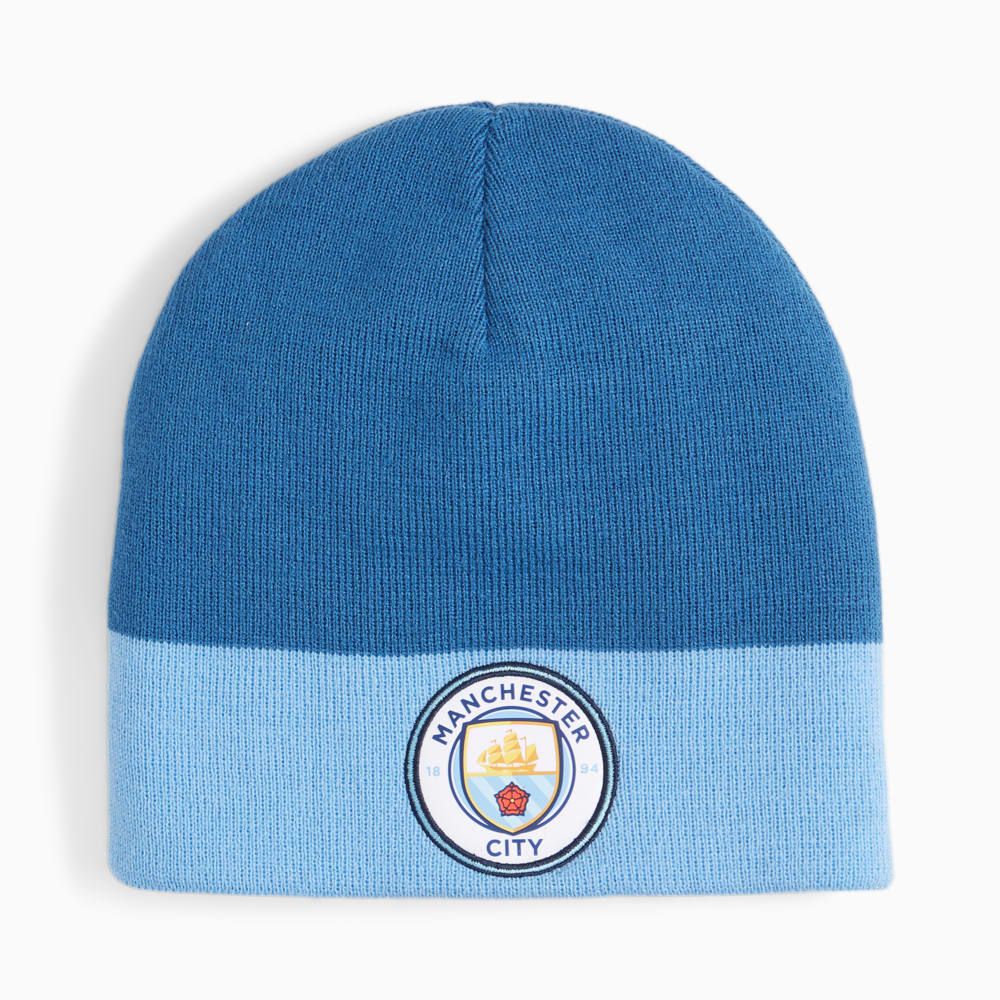 Изображение Puma Шапка Manchester City Reversible Beanie #1: Lake Blue-Team Light Blue