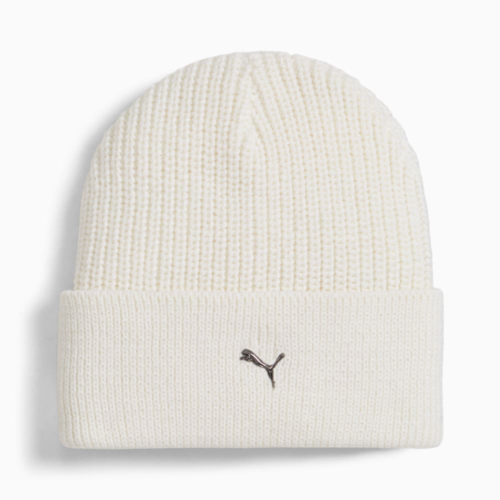 Изображение Puma Шапка Metal Cat Beanie #1: Warm White