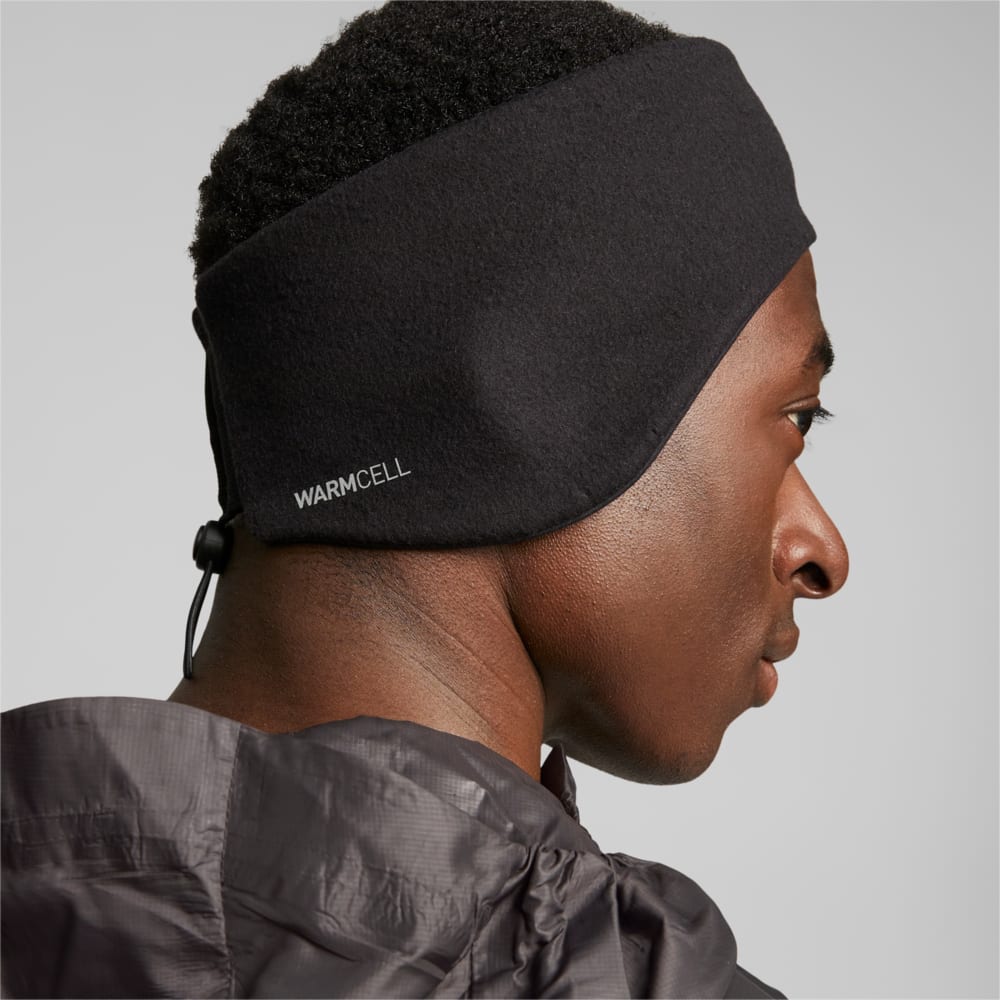 SEASONS Reversible Running Headband, Black, Puma