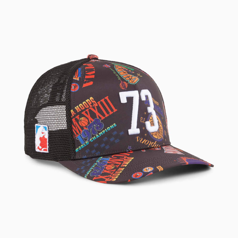 Зображення Puma Кепка Basketball Trucker Cap II #1: puma black-AOP