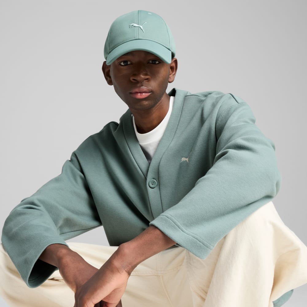 Изображение Puma Кепка PREMIUM ESS Pique Baseball Cap #2: Green Moon