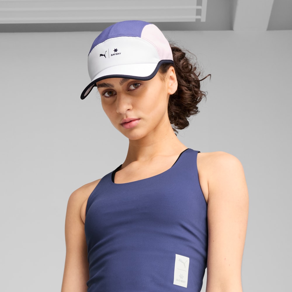 Изображение Puma Кепка PUMA X SAYSKY Running 5 Panel Cap Unisex #2: Blue Crystal