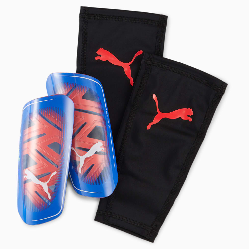 Зображення Puma Футбольні щитки ULTRA Flex Sleeve Football Shin Guards #1: Bluemazing-Sunblaze-Puma White