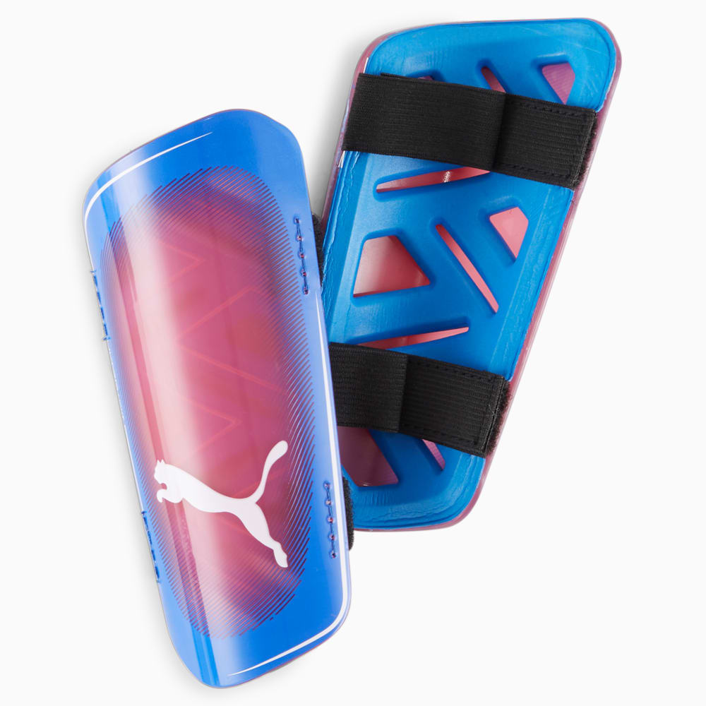 

PUMA - Футбольные щитки ULTRA Light Strap Football Shin Guards – Bluemazing-Sunblaze-Puma White –, Синий