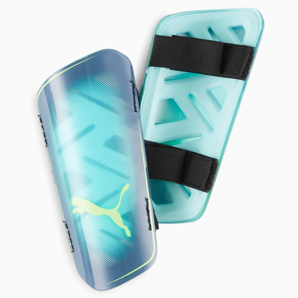 

PUMA - Футбольные щитки ULTRA Light Strap Football Shin Guards – Green Glare-Elektro Aqua-Puma Black –, Зеленый