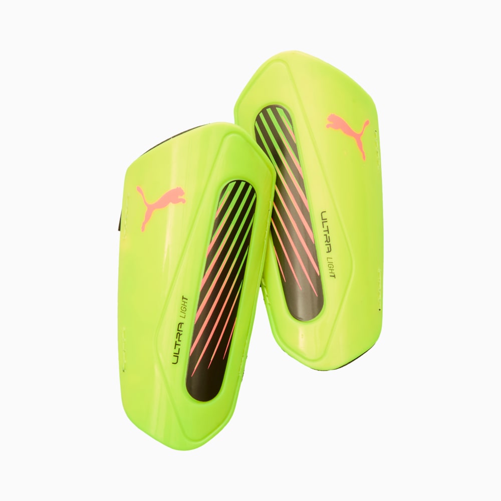 Зображення Puma Футбольні щитки ULTRA Light Football Strap Shinguards #1: Yellow Alert-Puma Aged Silver