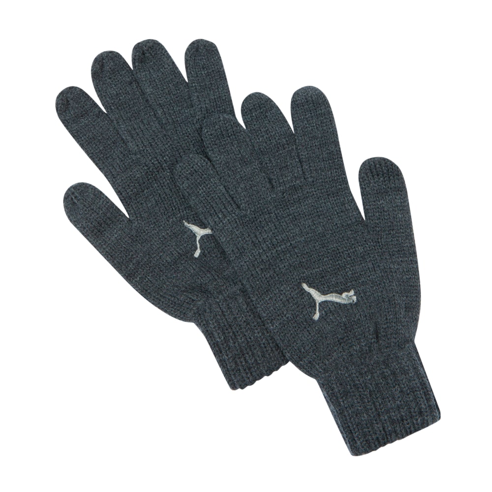 Зображення Puma В'язані рукавички Fundamentals Knit Gloves #1: dark gray heather-light gray heather