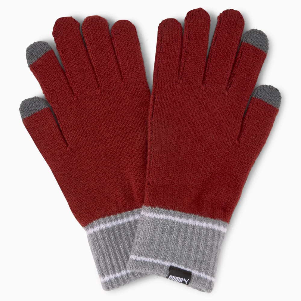 

PUMA - Перчатки Knitted Gloves – Intense Red-Medium Gray Heather –, Красный