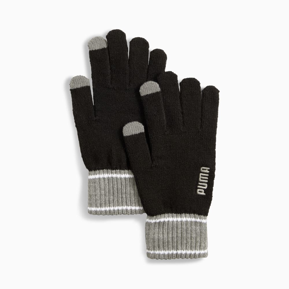Изображение Puma Перчатки Knitted Gloves #1: PUMA Black-Desert Dust