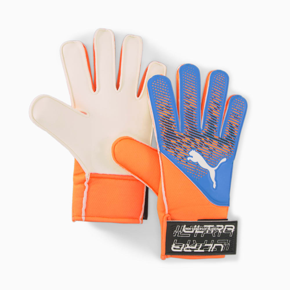 Зображення Puma Воротарські рукавиці ULTRA Grip 4 RC Goalkeeper Gloves #1: Ultra Orange-Blue Glimmer