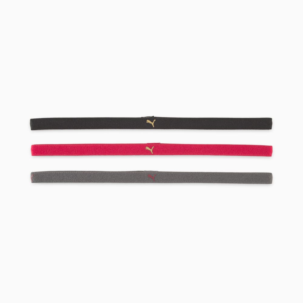 

PUMA - female - Повязка на голову Sportbands Wmns Pack (3 pcs) – Puma Black-Persian Red –, Черный