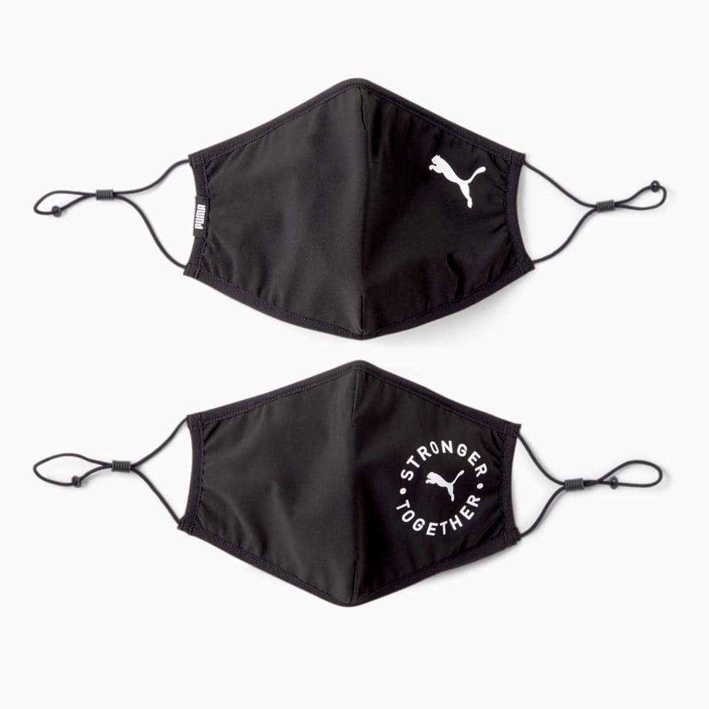 Зображення Puma Маска PUMA Face Mask (Set of 2) #1: Puma Black-Cat stronger together