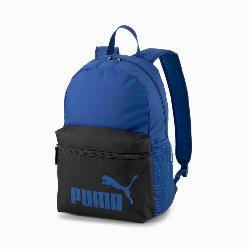 Puma black and blue backpack cheap