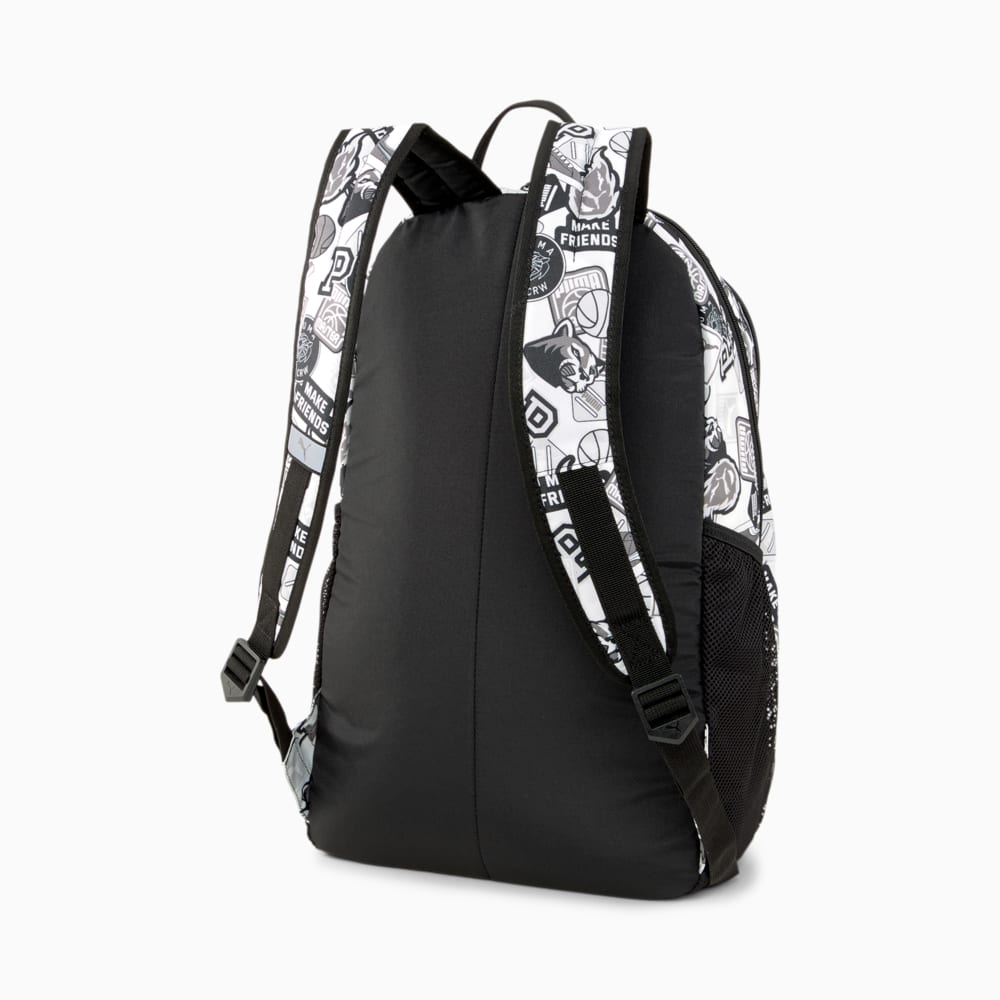 Puma black on sale and white backpack
