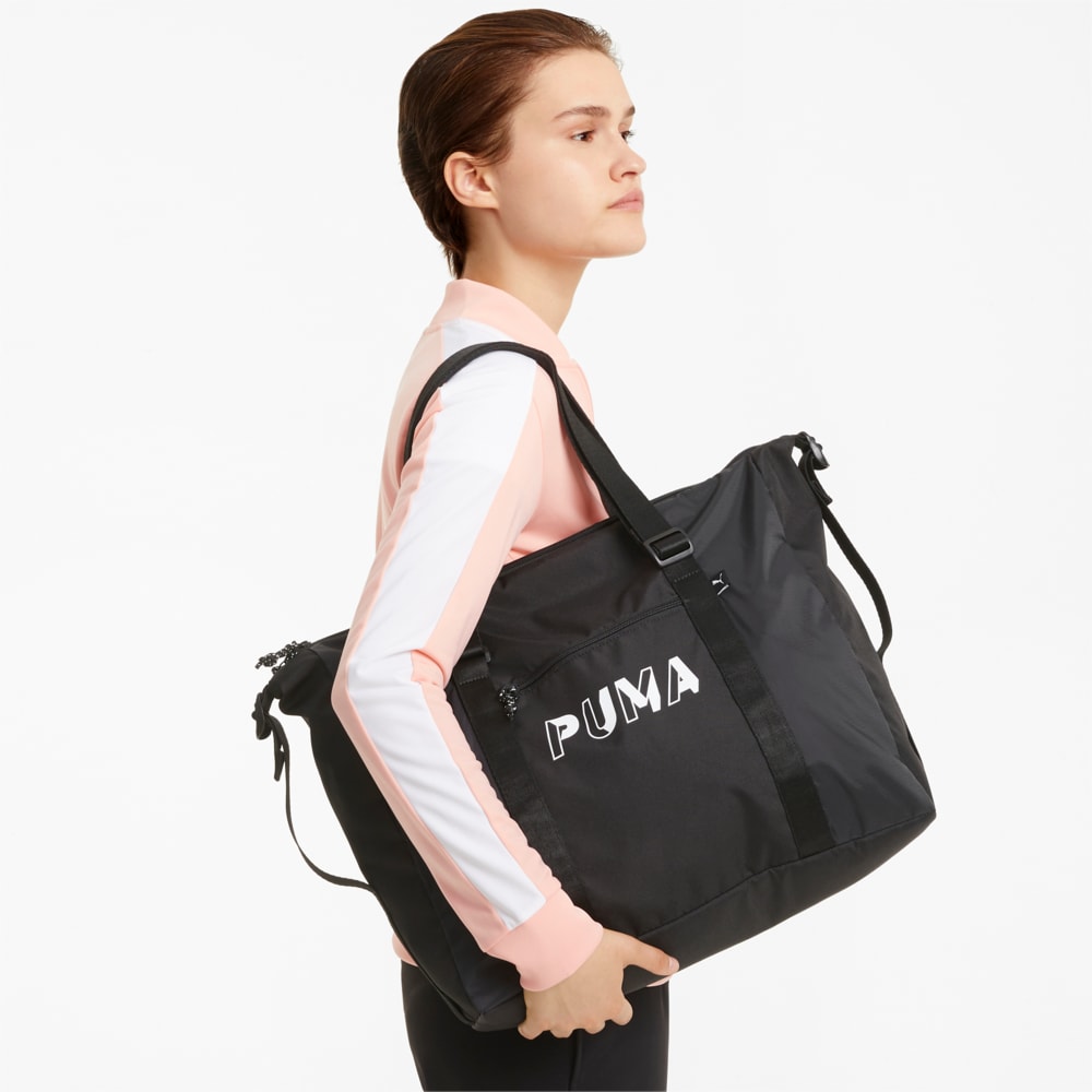 Puma black duffle bag sales