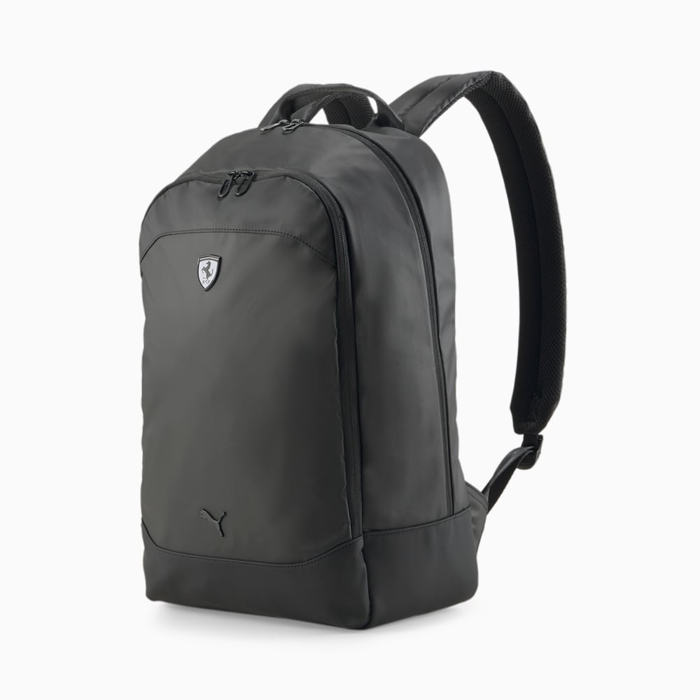 Puma black leather backpack cheap