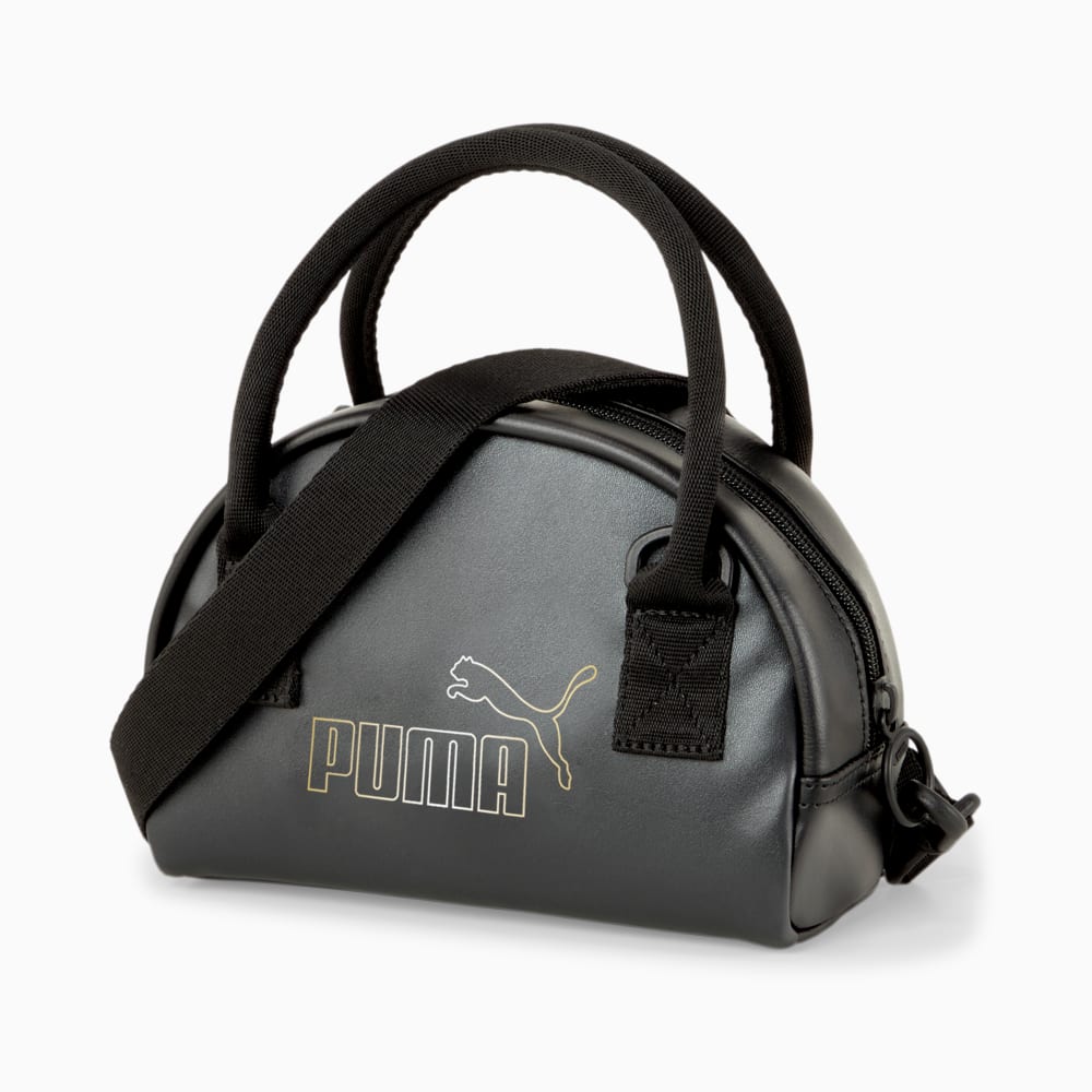 Изображение Puma Сумка Core Up Mini Grip Bag #1: Puma Black-metallic