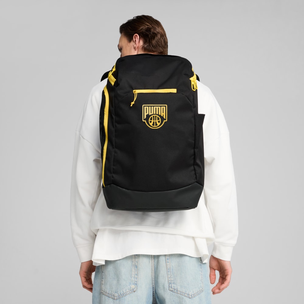 Изображение Puma Рюкзак Basketball Pro Backpack 38L #2: PUMA Black-Sunny Yellow