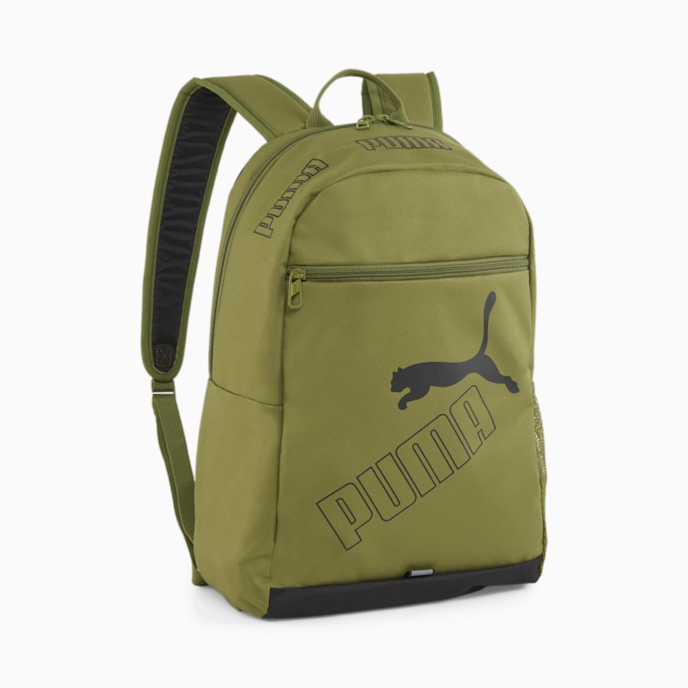 Puma olive green backpack top