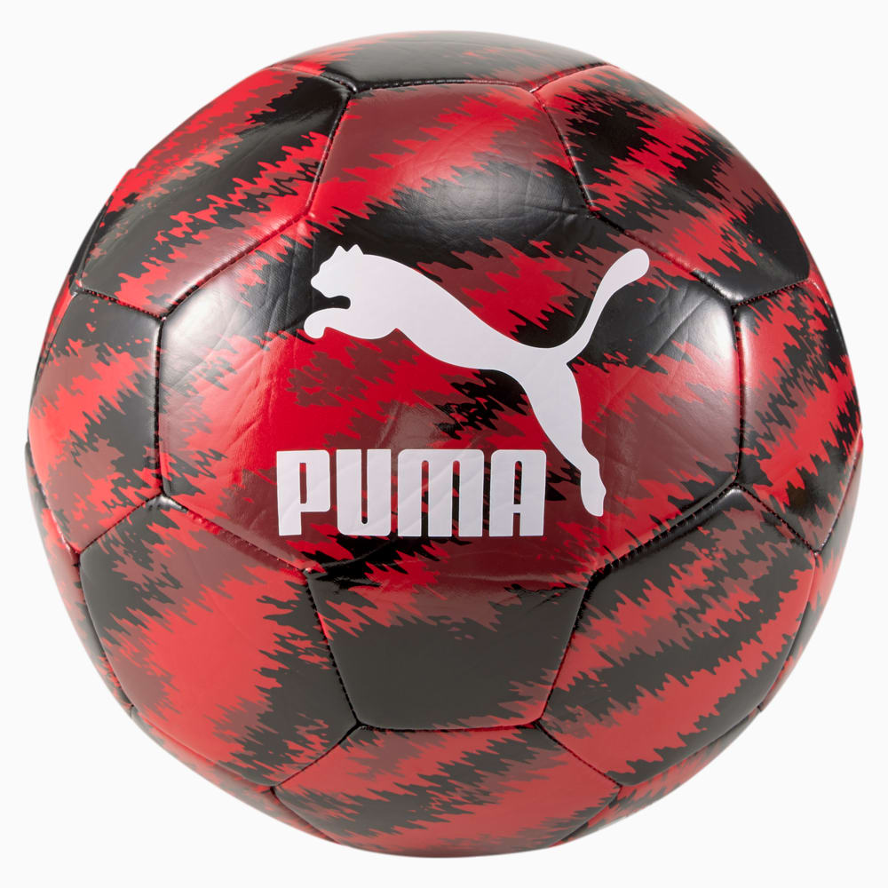 Зображення Puma Футбольний м'яч ACM Iconic Big Cat Training Football #2: Puma Black-Tango Red