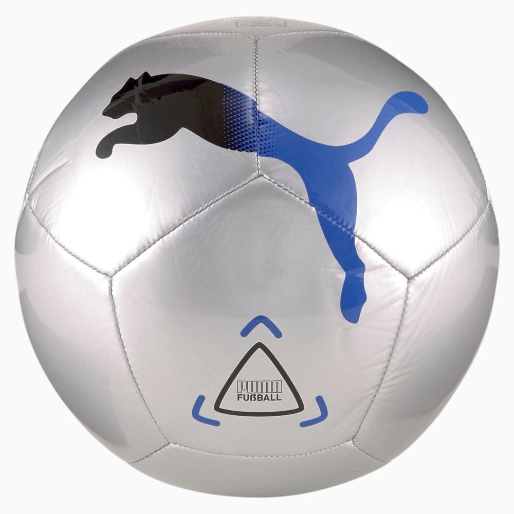Изображение Puma Мяч Icon Football #1: Metallic Silver-Bluemazing-Puma Black