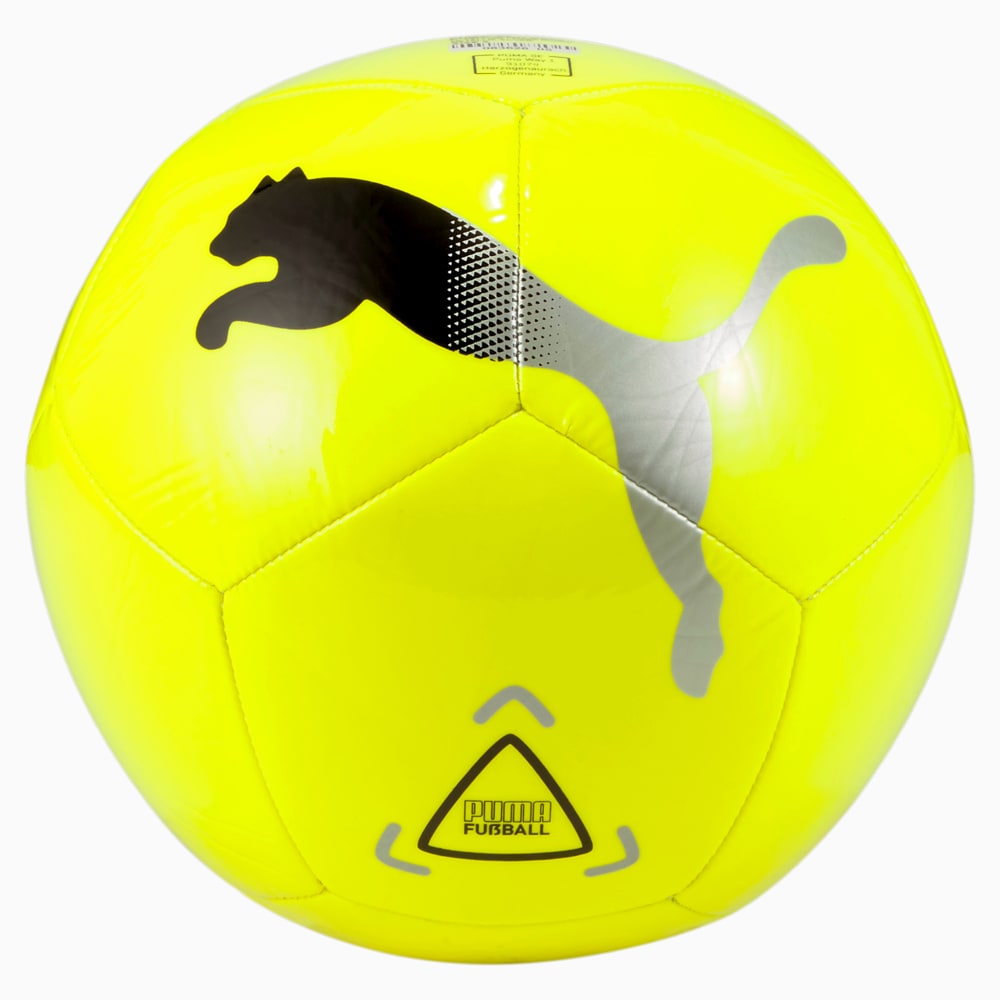 Зображення Puma Футбольний м'яч Icon Football #2: Fluo Yellow-Puma Black-Metallic Silver