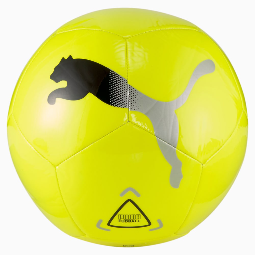 Зображення Puma Футбольний м'яч Icon Football #1: Fluo Yellow-Puma Black-Metallic Silver