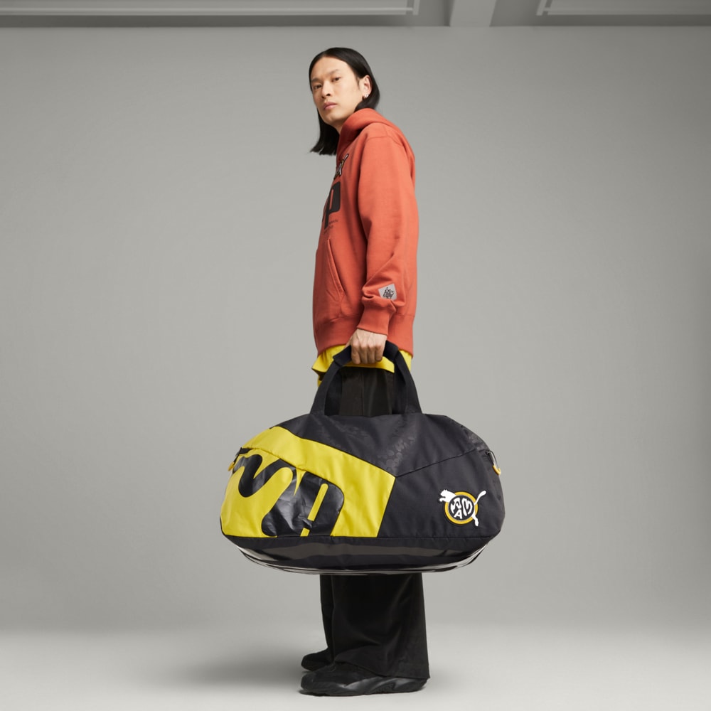 Изображение Puma Сумка PUMA x PERKS and MINI Duffle Bag #2: PUMA Black-Fresh Pear-TBD