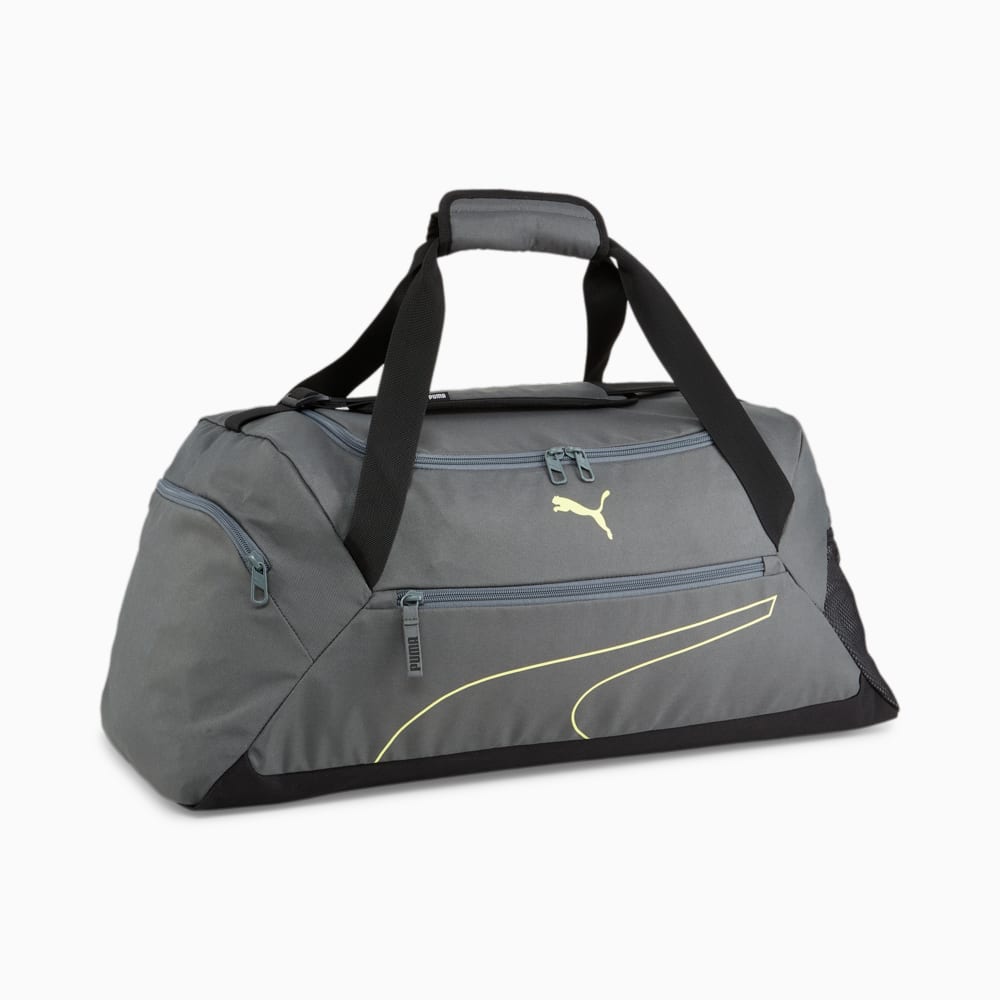 Зображення Puma Сумка Fundamentals Medium Sports Bag #1: Mineral Gray-Lime Sheen