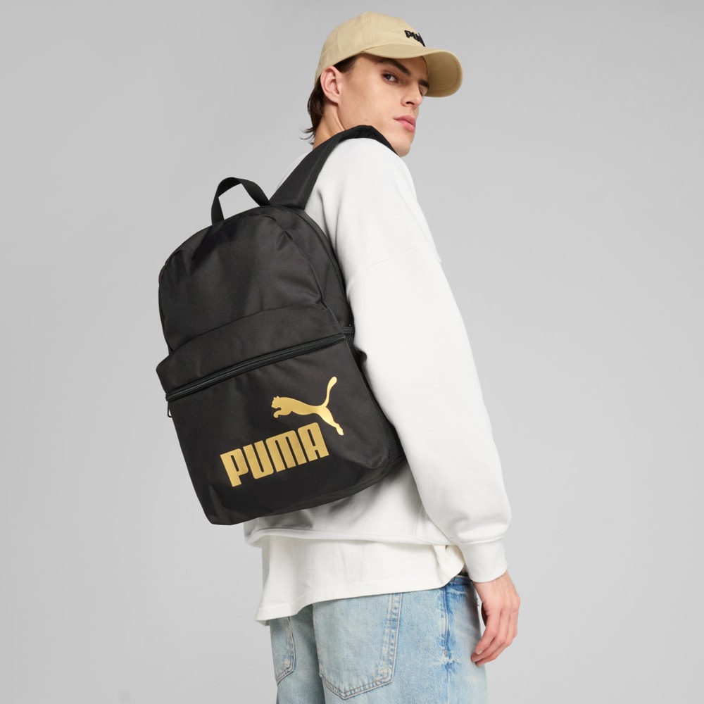 Изображение Puma Рюкзак PUMA Phase Backpack #2: PUMA Black-Gold-No.1 Logo