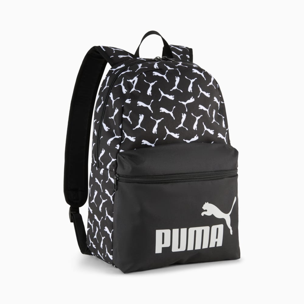 Изображение Puma Рюкзак PUMA Phase All-Over Print Backpack #1: PUMA Black-Puma Logo-AOP