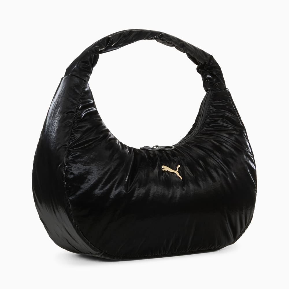 Зображення Puma Сумка UP Hobo Bag #1: PUMA Black-metallic gold logo