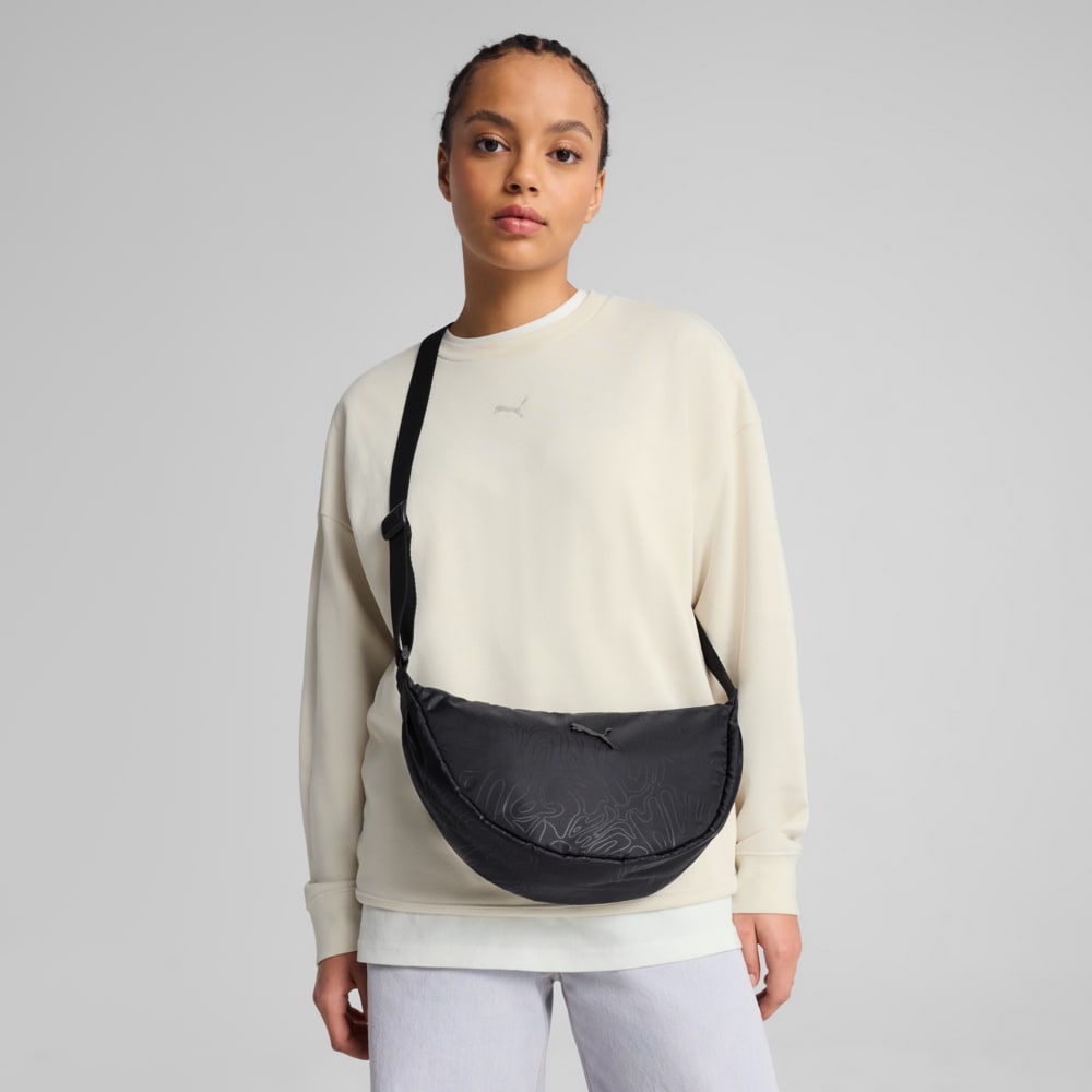 Зображення Puma Сумка Pop Half Moon Bag Women #2: PUMA Black-Graffiti AOP