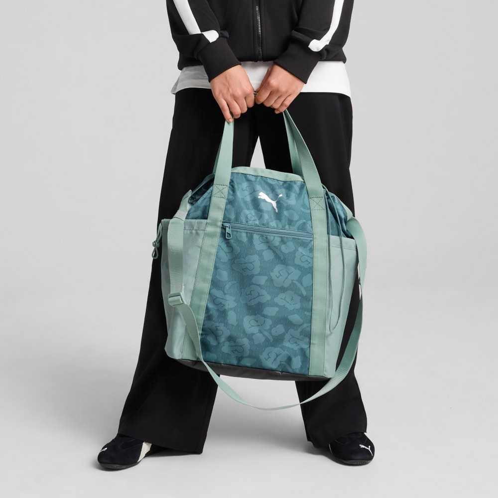 Изображение Puma Детская сумка-тоут AT Essentials LACE Tote Youth #2: Green Moon-Lace Eskape