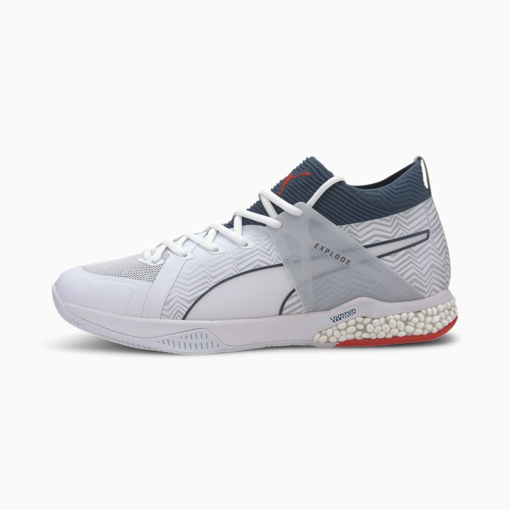 Изображение Puma 105780 #1: Puma White-Dark Denim-High Risk Red-Glacier Gray