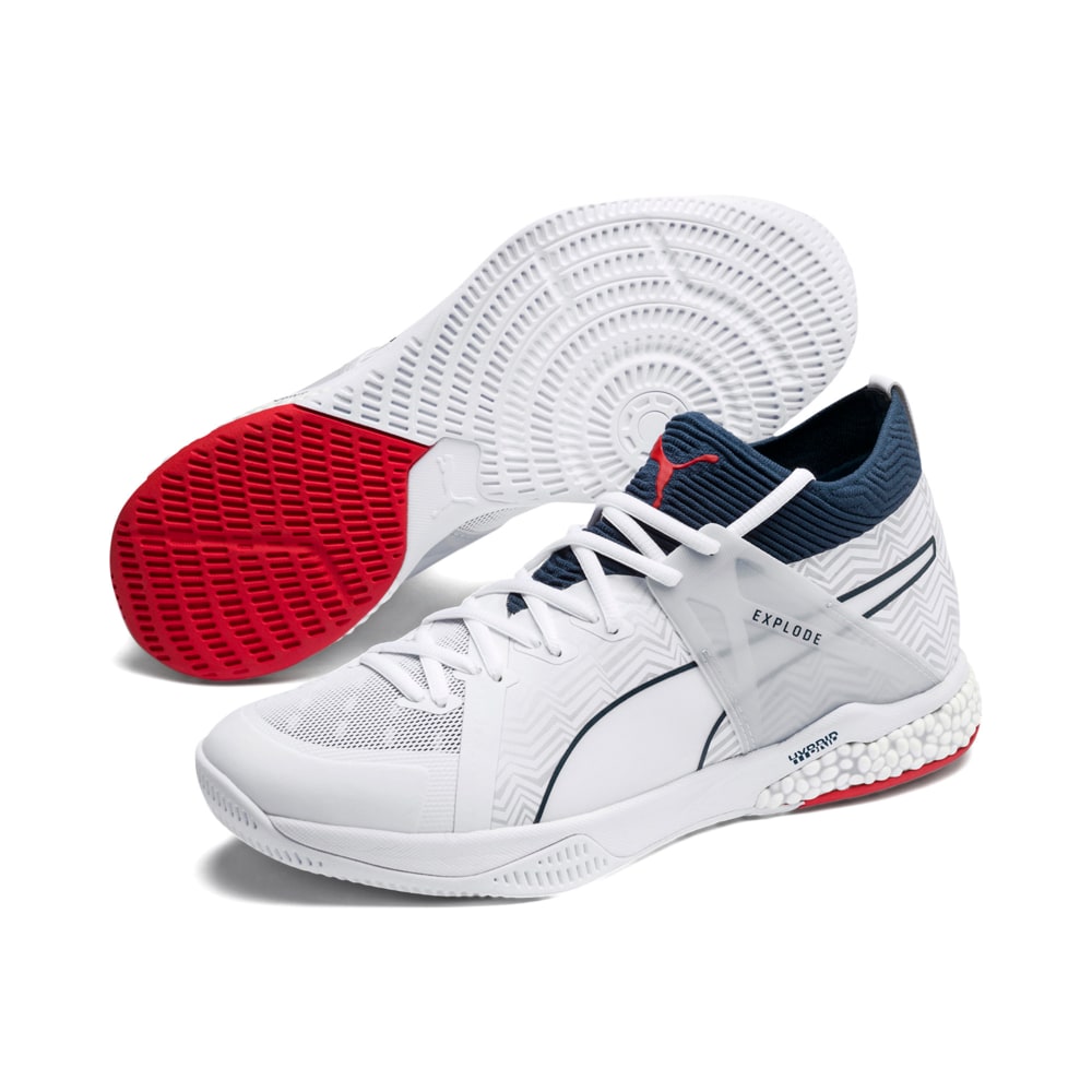 Explode EH 1 Puma White Dark Denim High Risk Red Glacier Gray Puma 105780 01