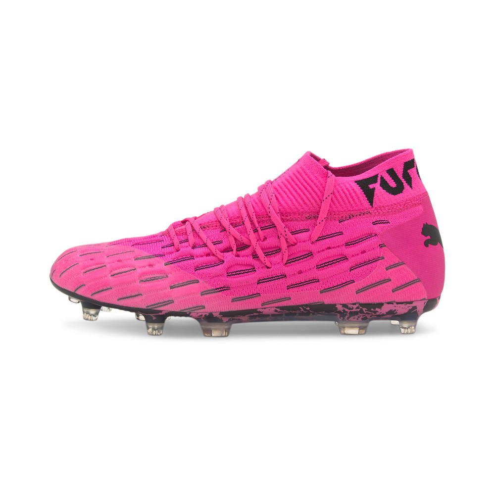 pink and grey football boots