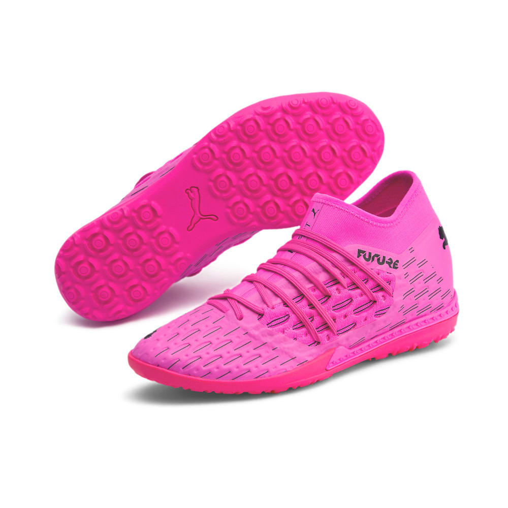 Chuteira Future 6 3 Netfit Society Masculina Preto Puma Sola de borracha moldada com amortecimento eva. chuteira future 6 3 netfit society masculina