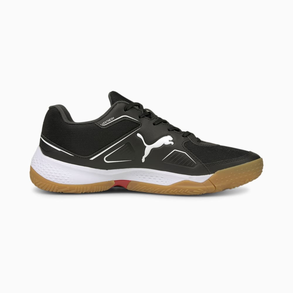

PUMA - male - Кроссовки Solarflash Indoor Sports Shoes – Puma Black-Puma White-High Risk Red-Gum –, Черный