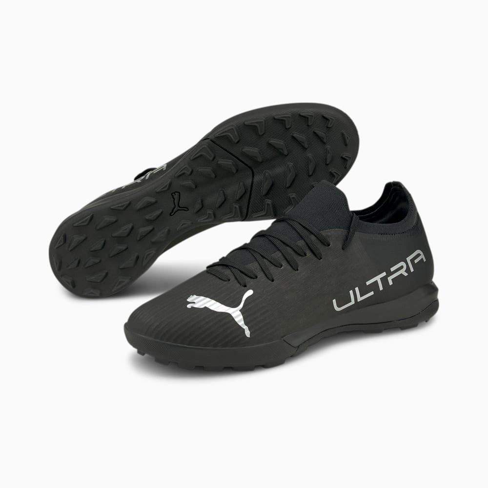 ULTRA 3.3 TT Men s Football Boots 10 Black Puma Black Puma Silver Asphalt Puma 106527 02