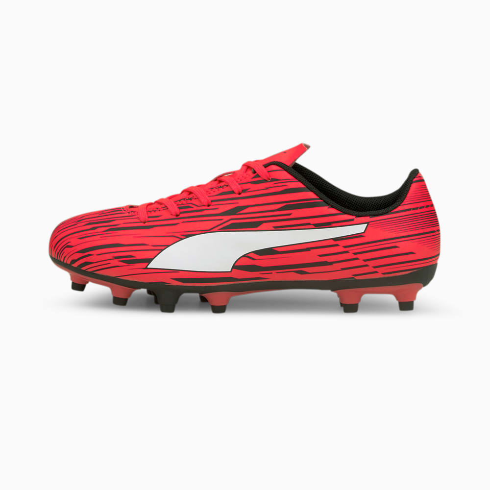 Изображение Puma Детские бутсы Rapido III FG/AG Youth Football Boots #1: Sunblaze-Puma White-Puma Black