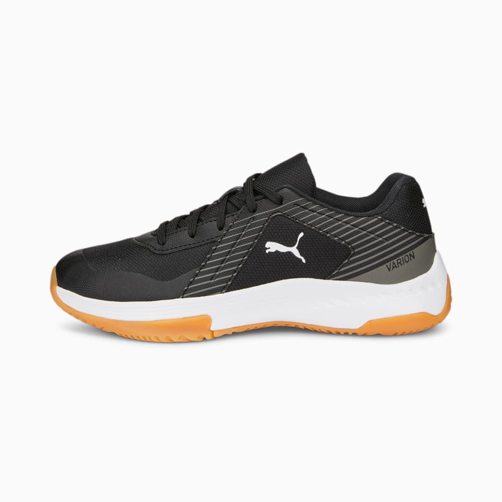 Изображение Puma Детские кроссовки Varion Youth Indoor Sports Shoes #2: Puma Black-Ultra Gray-Gum