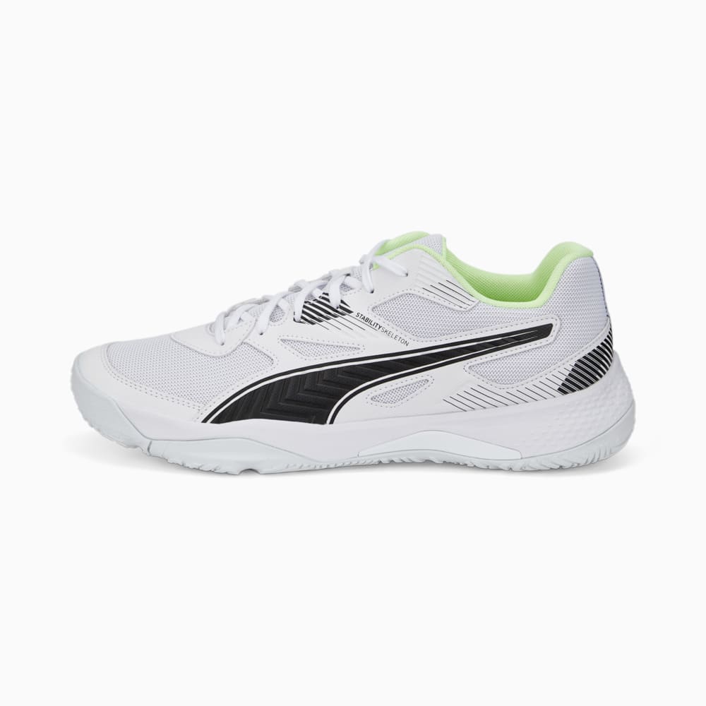 Изображение Puma Кроссовки Solarflash II Indoor Sports Shoes #1: Puma White-Puma Black-Fizzy Light-Nitro Blue