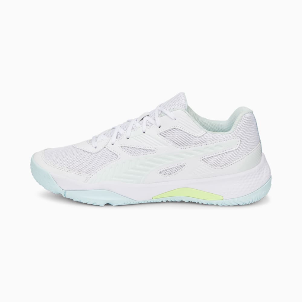 Изображение Puma Кроссовки Solarflash II Indoor Sports Shoes #2: Puma White-Nitro Blue-Fizzy Light