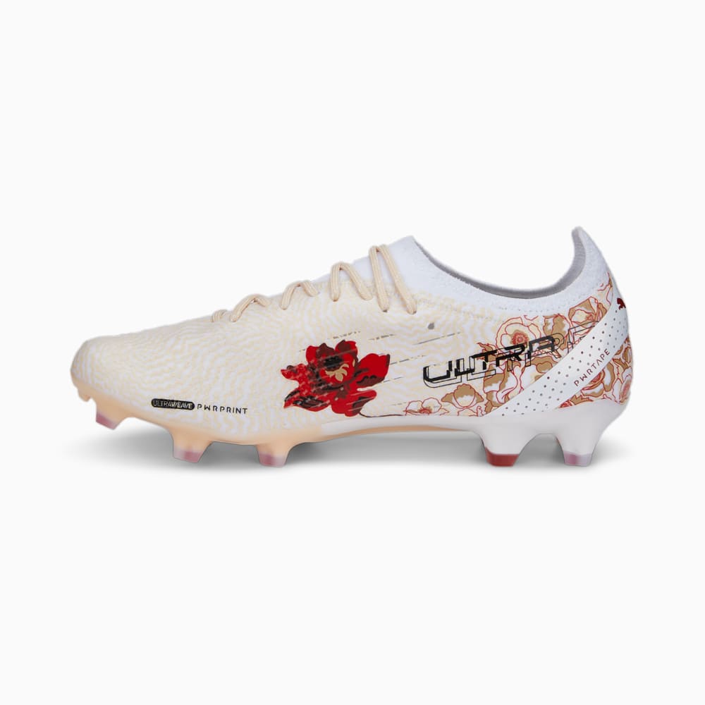 Изображение Puma Бутсы PUMA x LIBERTY Ultra FG/AG Football Boots Women #1: Puma White-Puma Black-Sun Kiss