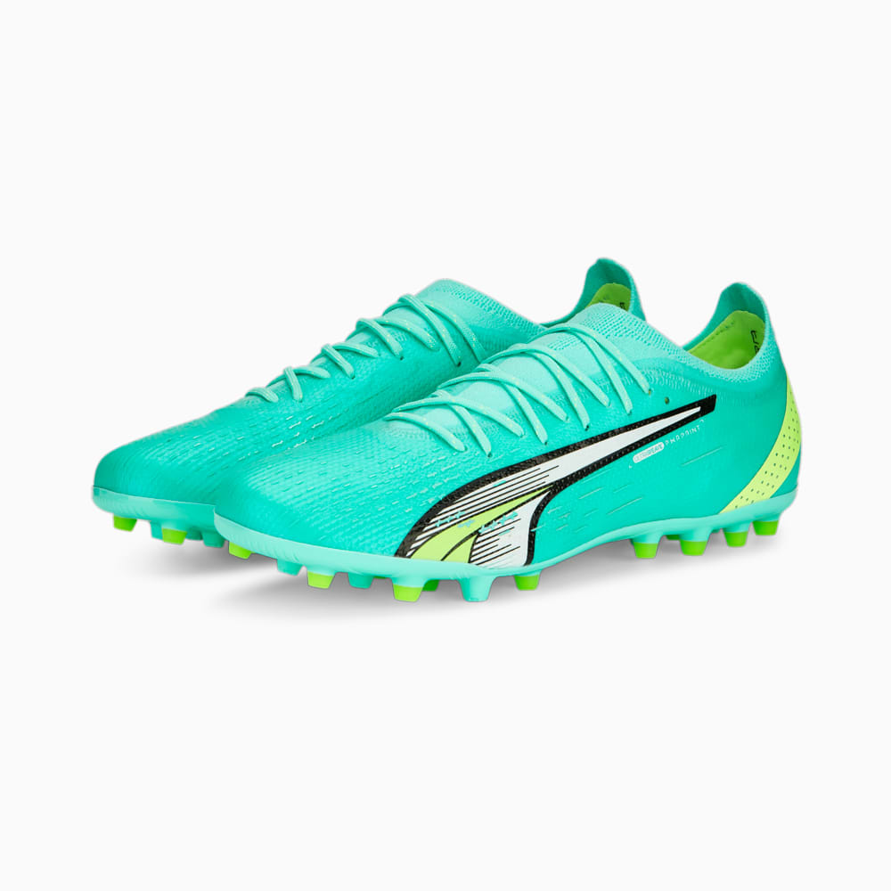 Зображення Puma Кросівки ULTRA ULTIMATE MG Football Cleats Men #2: Electric Peppermint-PUMA White-Fast Yellow